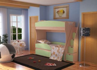 Детская двухъярусная кровать Детская двухъярусная кровать