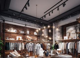 Проектирование дизайна магазина одежды