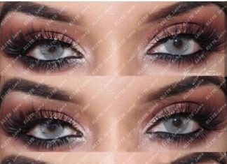 Серые цветные линзы